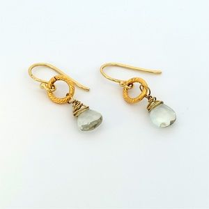 Green Amethyst Earrings
